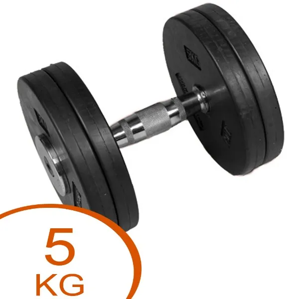 Eurosport Fast Gummiskiva Hantel 5kg (1 st.)